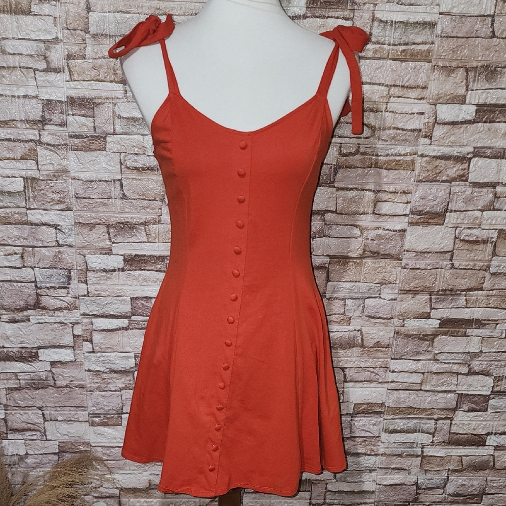 Forever 21 Red Orange  Mini  Summer Dress